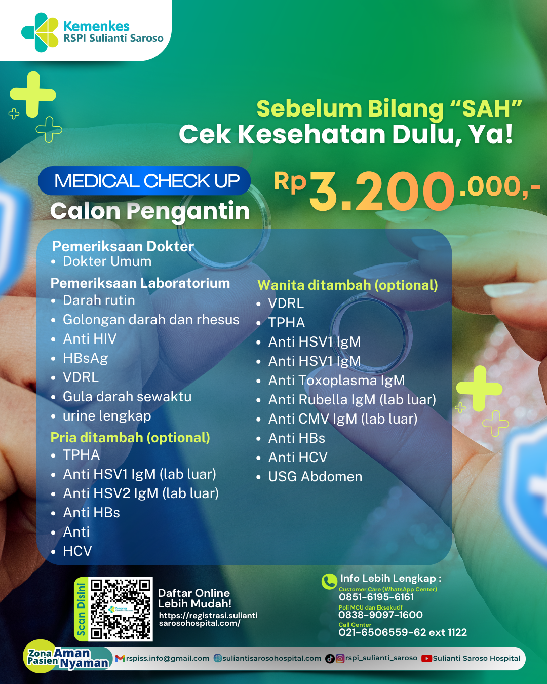 Poster Paket Medical Check Up Calon Pengantin