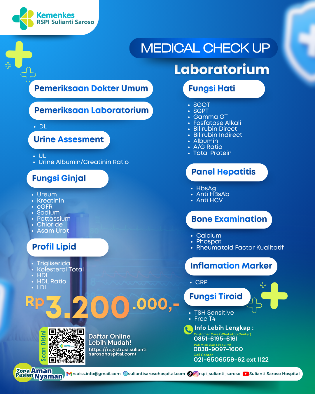 Poster Paket Medical Check Up Laboratorium